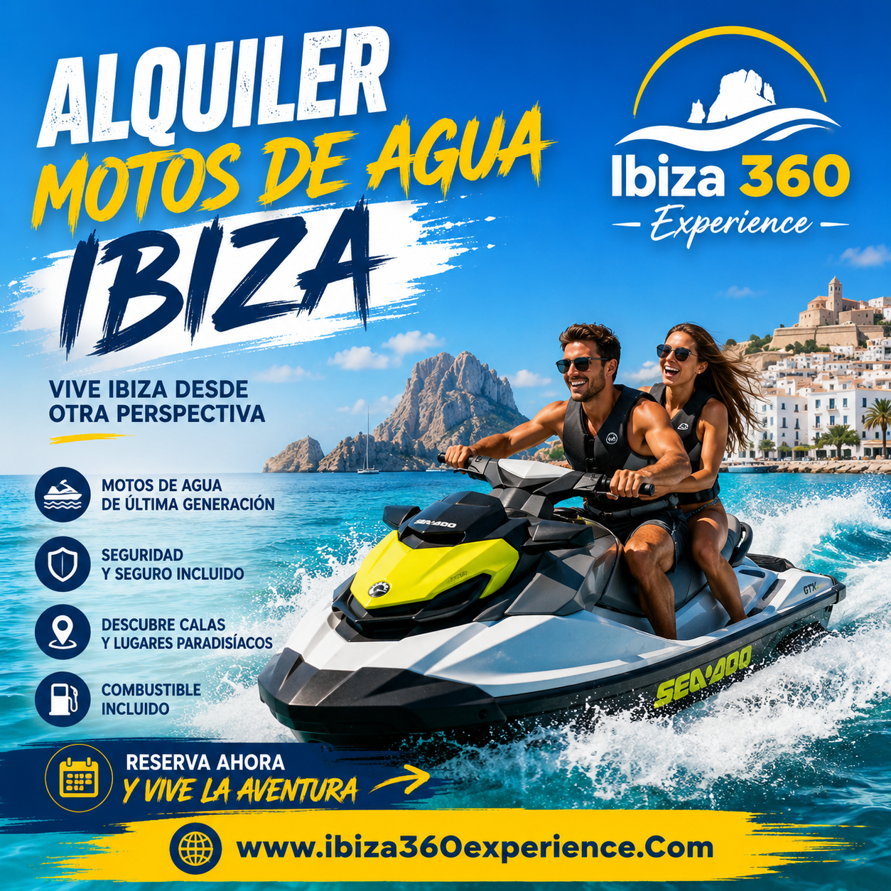 Alquiler motos de agua Ibiza para una experiencia llena de adrenalina